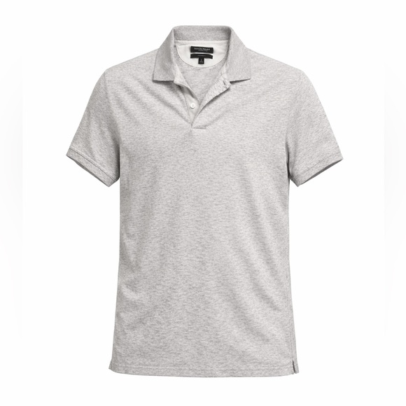 Banana Republic Other - Banana Republic Mens Luxury Touch Standard Fit Polo Sz L Light Heather Gray